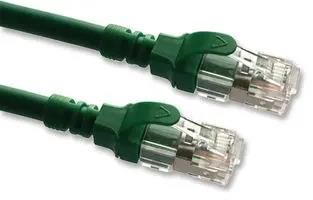 PATCH LEAD, CAT6A, GREEN, 10M 2996AS-10G