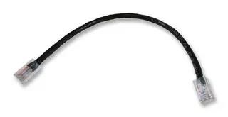 NETWORK CABLE, RJ45 PLUG, 1FT, BLACK SPC23163