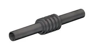 TEST ACCESSORY, INSULATED BANANA COUPLER, 4MM, BLACK 23AH8795 66.9123-21.