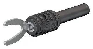 CABLE LUG ADAPTER, 8.2MM FORK LUG, 4MM SOCKET, 32 A, 1000 V, BLACK 23AH8797 66.9126-21
