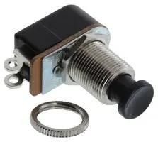 PB SWITCH, SPST, 6A, 125VAC, LOLDER LUG P27A-BL