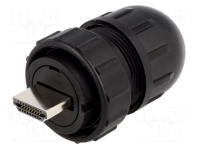 Connector: HDMI; plug; Data-Con-X; straight; for cable; soldering SWITCHCRAFT DCC-HDMIB-310