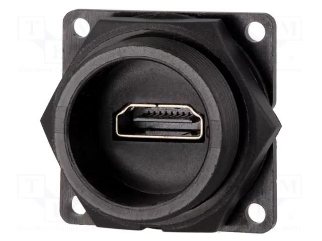 Connector: HDMI; socket; Data-Con-X; THT; IP67,IP68 SWITCHCRAFT DCP-HDMIB-HD