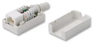 INLINE SOCKET, RJ45, 8P8C, CAT6, WHITE SILWH