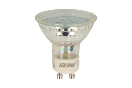 LED lamp GU10 230V 1W 60lm warm white, 2700K, LED line 242250 5901583242250