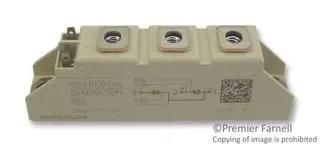 THYRISTOR MODULE, 50A, 1.2KV SKKT 57/12 E