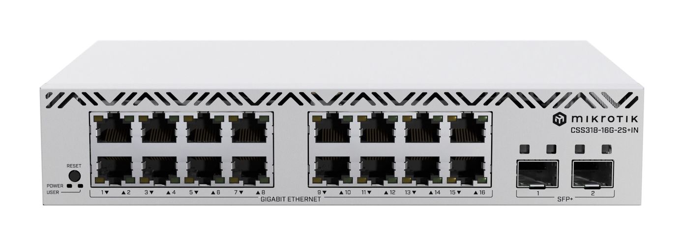16-port switch MikroTik Cloud Smart Switch CSS318-16G-2S+IN MIKROTIKCSS31816G2SIN