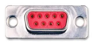 D SUB CONN, RCPT, 9POS, SOLDER 172704-0044