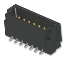 WTB CONN, R/A HEADER, 20POS, 2ROW, 1MM T1M-10-GF-DH