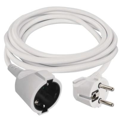 Extension Cord 2 m / 1 sockets / white / PVC / 1 mm2, EMOS P0122 8592920107393