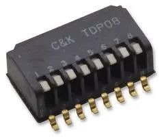 SWITCH DIP SIDE 8POS SMD TDP08H0SBD1