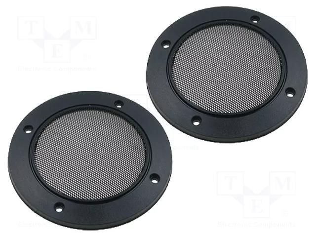 Loudspeaker grille; 100mm; metal; 2pcs. PER.PIC. GR00009