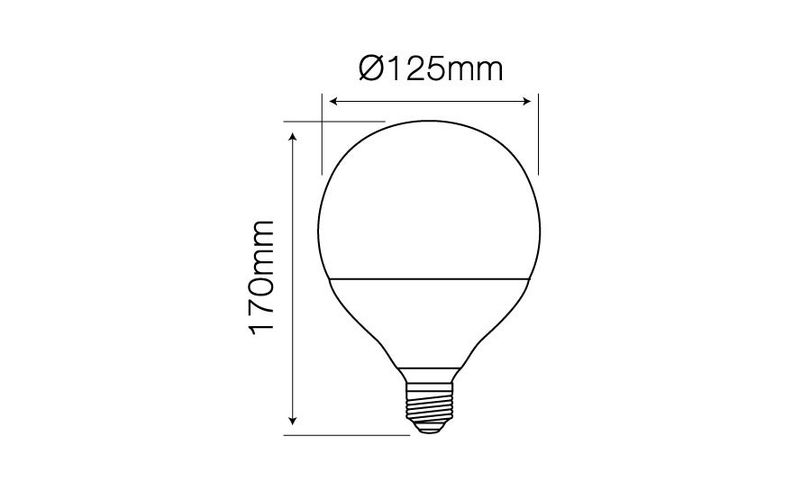 LED lamp E27 230V 35W 3500lm neutraalne valge 4000K, LED rida 244247 5901583244247