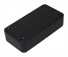 PCB BOX ENCLOSURE, ABS, BLACK BIM2002/12-BLK/BLK