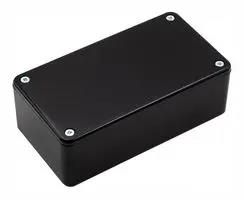 PCB BOX ENCLOSURE, ABS, BLACK BIM2004/14-BLK/BLK