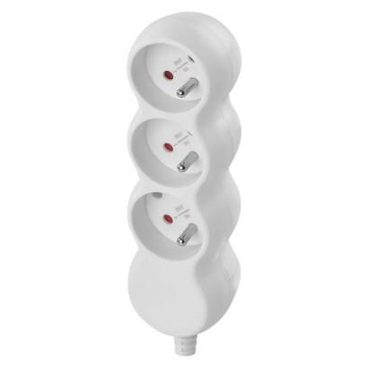 Power Strip without cable 3 sockets, white, EMOS P0300T 8592920113288