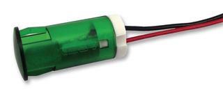 INDICATOR, LED PANEL MNT, 12MM, GREEN QS123XXG24