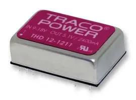 DC-DC CONVERTER, 12V, 1A, DIP THD 12-1212