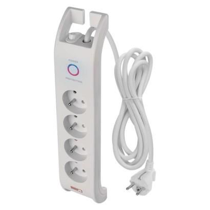 Surge Protector 900J – 4 sockets, 2m, white, EMOS P54012 8592920075081