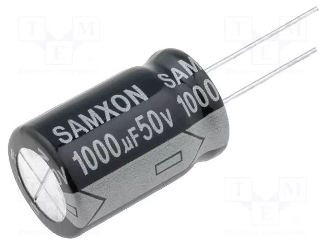 Capacitor: electrolytic; low ESR; THT; 1000uF; 50VDC; Ø16x25mm SAMXON GT1000/50
