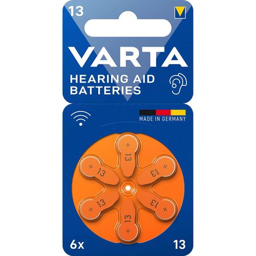 Hearing Aid Batteries Type 13 6-Blister 24606101416 4043752393552