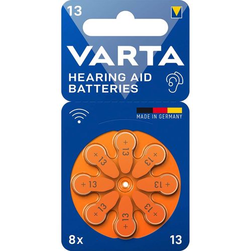 Hearing Aid Batteries Type 13 8-Blister 24606101418 4043752393705