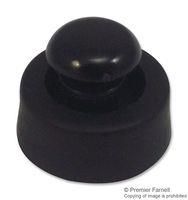 FEET, RIVET, THERMOPLAST, BLACK, 6MM TRFF-006-P5X6.5