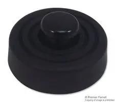 FEET, RIVET, THERMOPLAST, BLACK, 6MM TRFF-008-P4X6