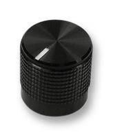 ROUND KNURLED KNOB W/LINE IND, 15MM MP7223