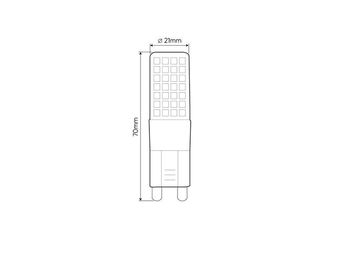 LED lamp G9, SMD, 8W, 220-240V, 750lm, neutraalne valge 4000K, LED line 247910 5901583247910