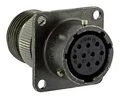 CIRCULAR CONNECTOR, RCPT, 8-4, FLANGE PT00E8-4S-SR