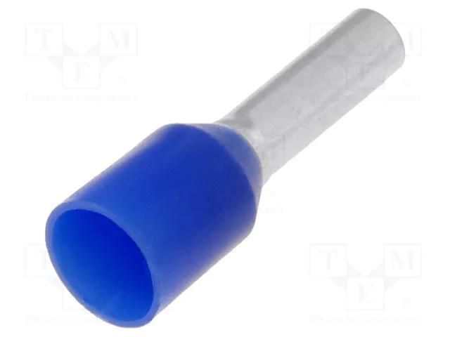 Tip: bootlace ferrule; insulated; copper; 2.5mm2; 8mm; tinned; blue WEIDMÜLLER H2.5/14D/BL