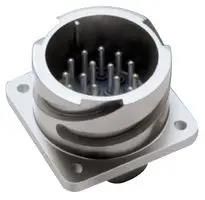 CIRCULAR CONNECTOR, RCPT, 20-27, FLANGE CA02COME20-27PB