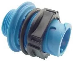 CIRCULAR CONNECTOR, RCPT, 1POS, JAM NUT 121583-0016