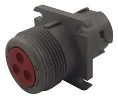 CIRCULAR CONNECTOR, RCPT, 3-96, FLANGE HD10-3-96P