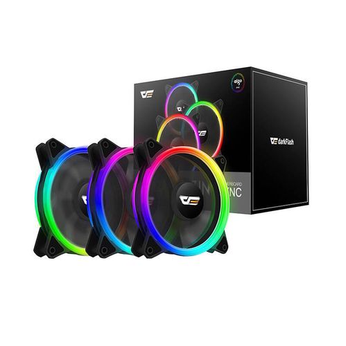 Computer Fan Set ARGB Darkflash DR12 Pro 3in1 120x120 (black), Darkflash DR12 PRO 3in1