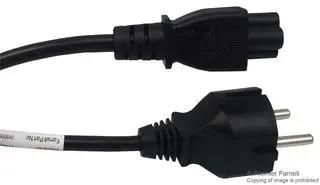 POWER CORD, CEE 7/7 PLUG-IEC C5, 0.5M GW-151615