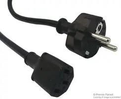 POWER CORD, CEE 7/7 PLUG-IEC C13, 2M GW-151620