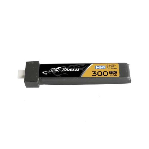 Tattu LiPo 300mAh 3.8V 75C 1S1P HV BT2.0.5 battery (5pcs), Tattu TAA3001S75BT2