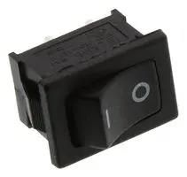 ROCKER SWITCH, SPST, 10A, 125VAC, PANEL RA1113112R.