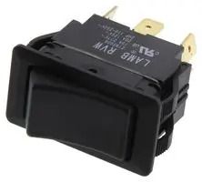 ROCKER SWITCH, DPDT, 20A, 125VAC, PANEL RVW4GD1100.