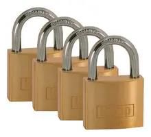 PADLOCK, BRASS, 40MM, 4PCS K12040D4