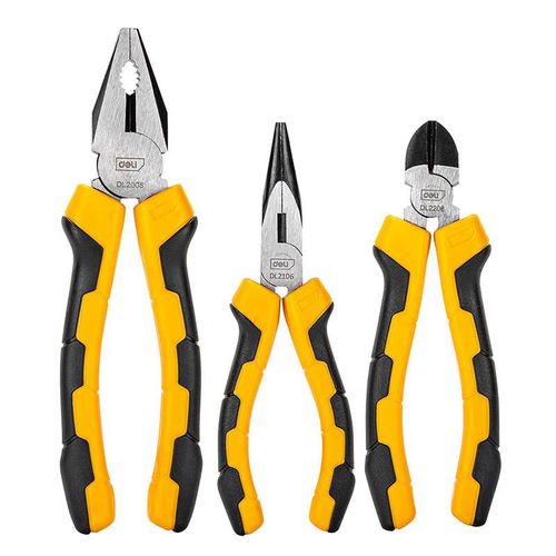 Universal pliers set Deli Tools EDL2008-3, 3 pcs, Deli Tools EDL2008-3