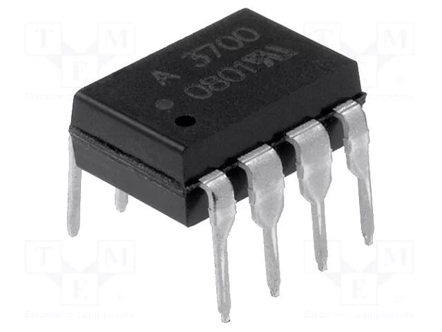 Optocoupler; THT; Ch: 1; OUT: transistor; DIP8; 6kV/μs BROADCOM (AVAGO) HCPL-3700-000E