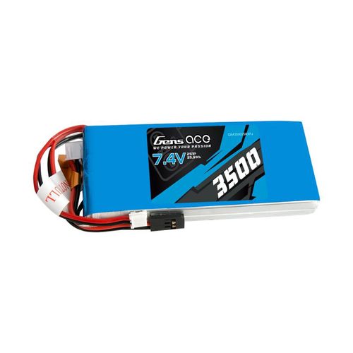 Battery LiPo Gens Ace 3500mAh 7,4V 1C 2S1P RX/TX, Gens ace GEA35002SRXFJ