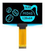 OLED DISPLAY, BLUE, 2.42 INCH MCOT128064HV-BM