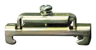 DIN RAIL CLIP, BICHROMATED STEEL, 45MM SMS-EC