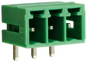 TERMINAL BLOCK, HEADER, 3POS, R/A, TH CTBP93HE/3