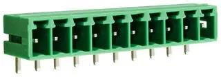 TERMINAL BLOCK, HEADER, 10POS, R/A, TH CTBP93HE/10