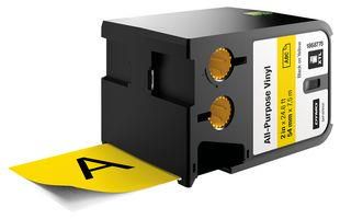 LABEL TAPE, 2.12" X 22.9FT, BLACK/YELLOW 1868775